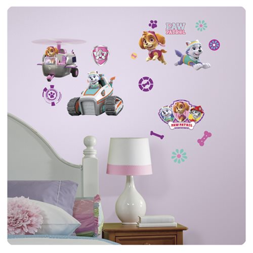 Paw Patrol Girl Pups Peel and Stick Wall Decals